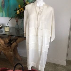 Johnny Was AYU Paneled Tunic - Ecru - Size XS